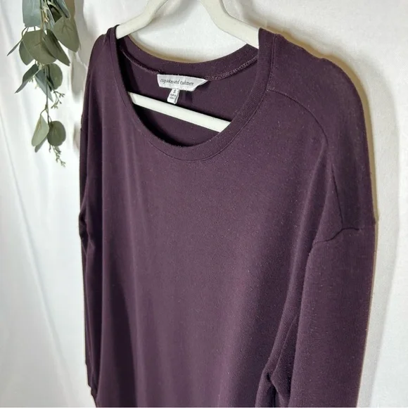 Cupcakes & Cashmere | Purple Long Sleeve Top Women’s Size Small - Picture 3 of 12